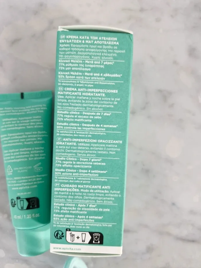 Apivita soin hydra matifiant anti imperfections - photo numéro 4