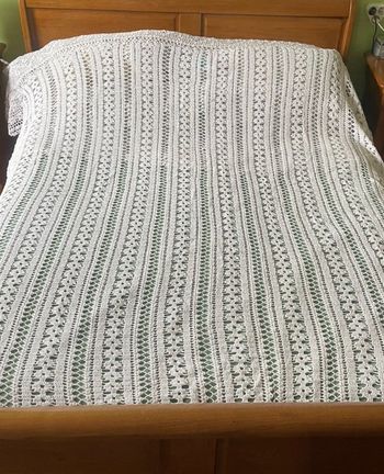 Couvre lit crochet