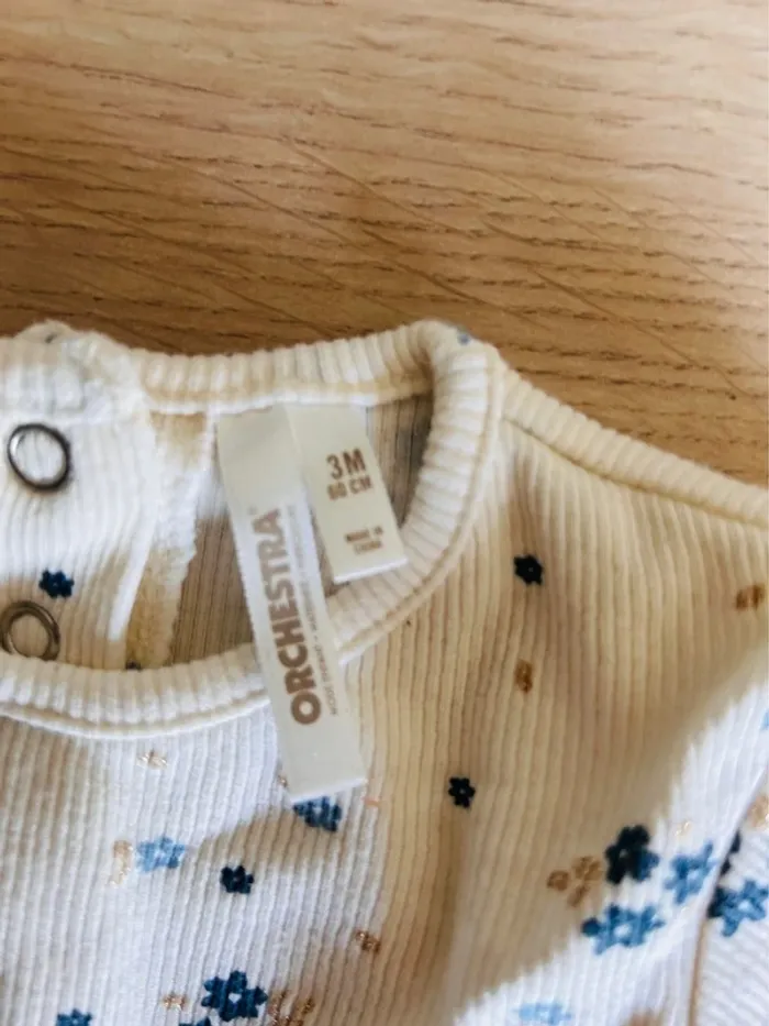 Ensemble à fleur bleue pour filles - photo numéro 4