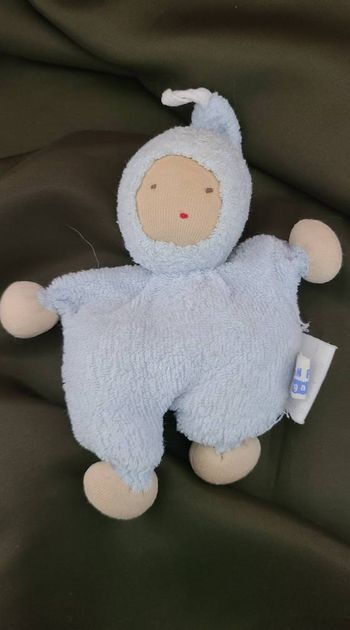 Poupée Nanchen Pimpel Waldorf - Bleu clair