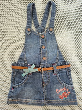 Jupe salopette ceinture 