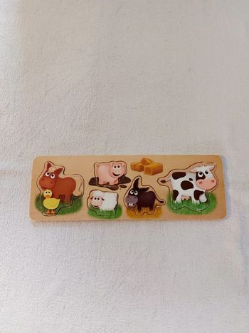 Puzzle animaux en bois 5 pièces