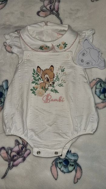 Grenouillère bambi 1 mois neuf