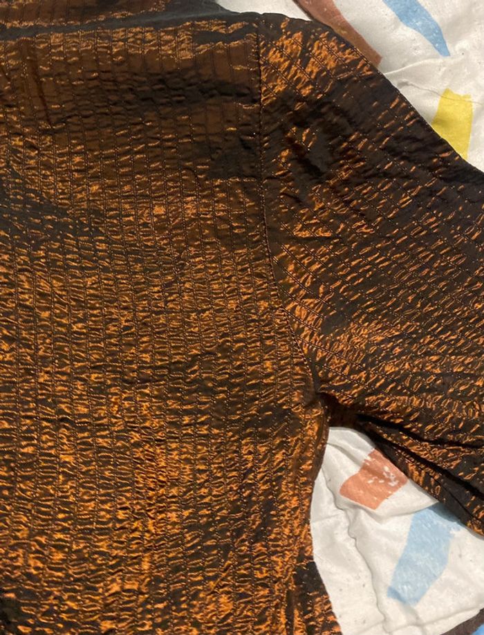 Magnifique combinaison vintage mordoré bronze 34 - photo numéro 4