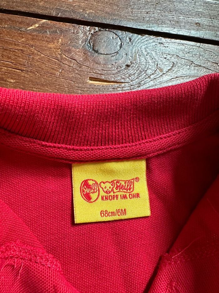 Polo Steiff manches courtes rouge 6 mois - photo numéro 2