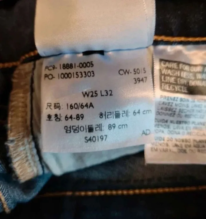 Jeans 711 Femme w25/35 Levi Strauss Bleu Marine - photo numéro 7