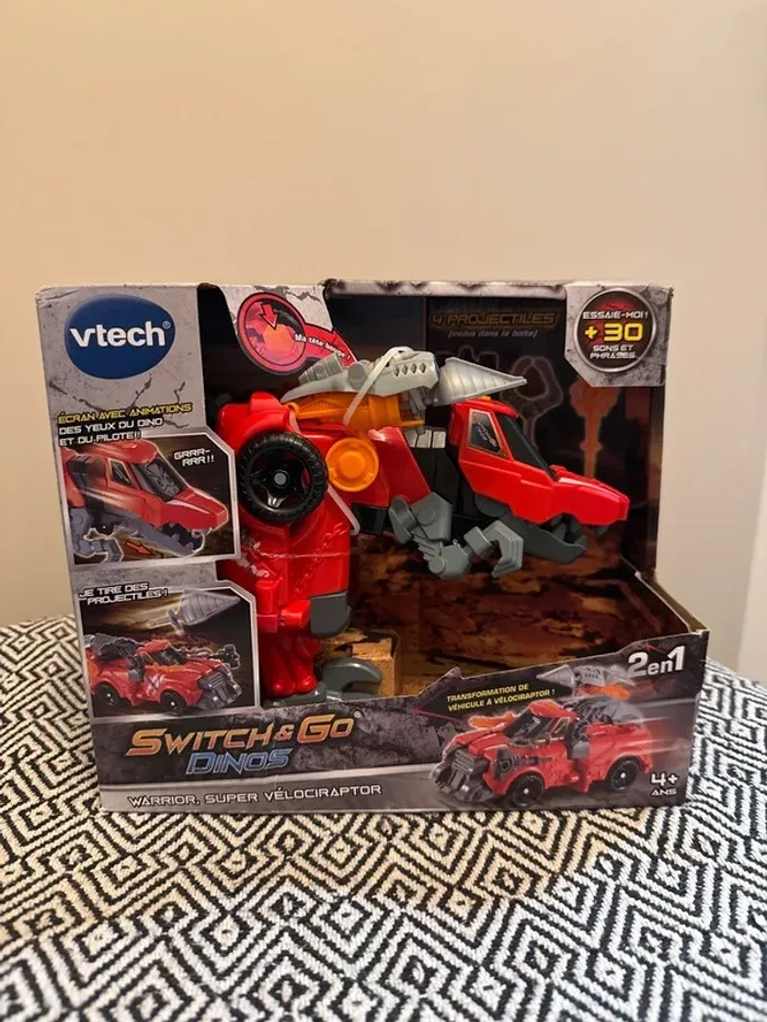 Vtech - Switch Et Go Dinos : Warrior, Super Vélociraptor - 4 ans et plus