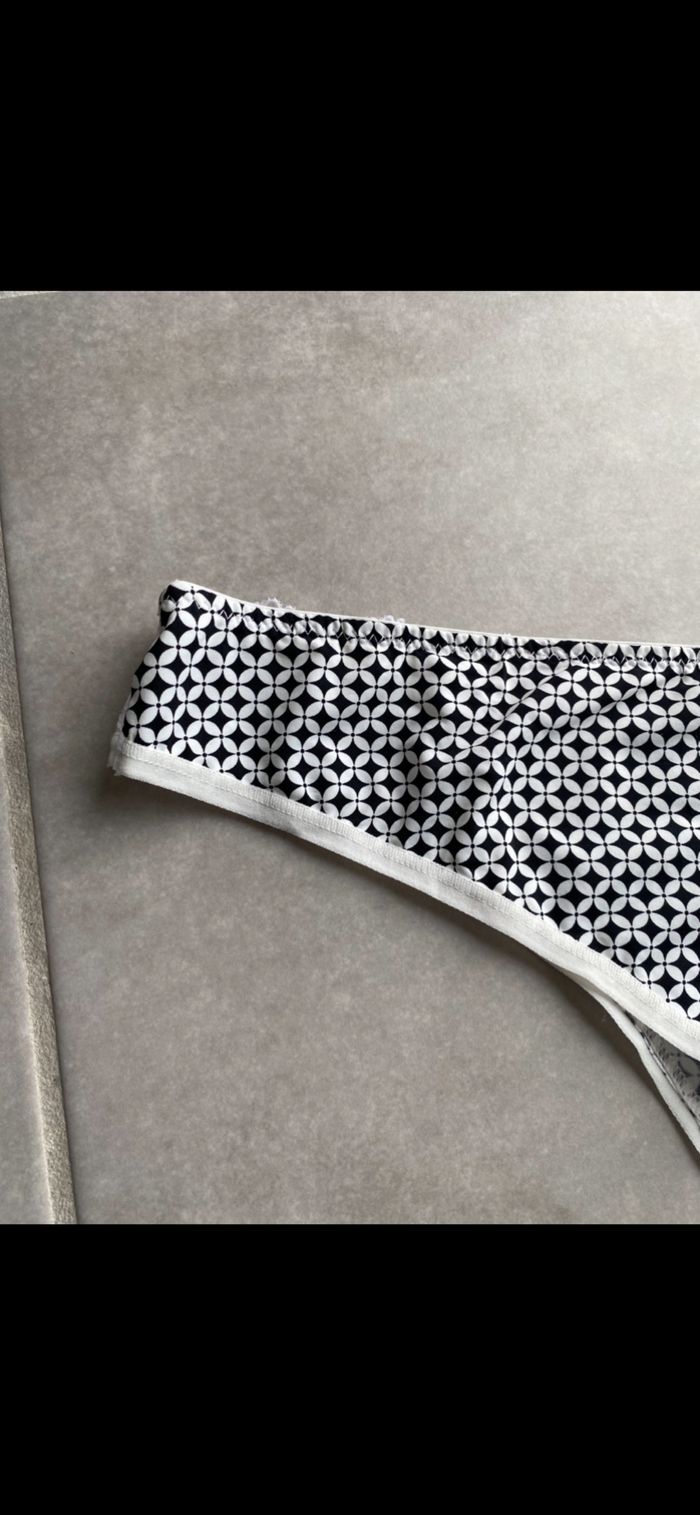 Tanga noir et blanc Taille 44/46 - photo numéro 9