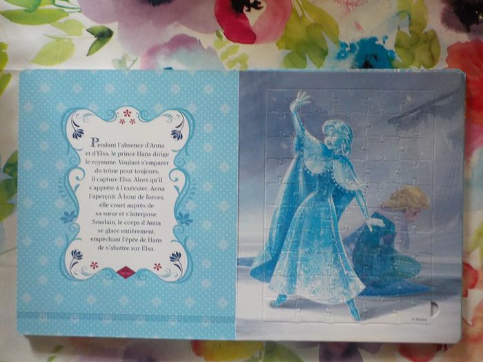 Livre puzzle avec 50 pièces La Reine des Neiges - photo numéro 8