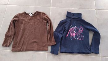 Lot hauts fille 4 ans Okaïdi et H&M
