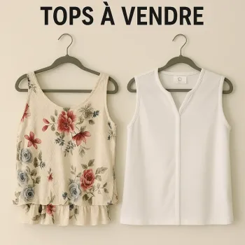 Lot 2 tops femme taille S / 36 – Très bon état