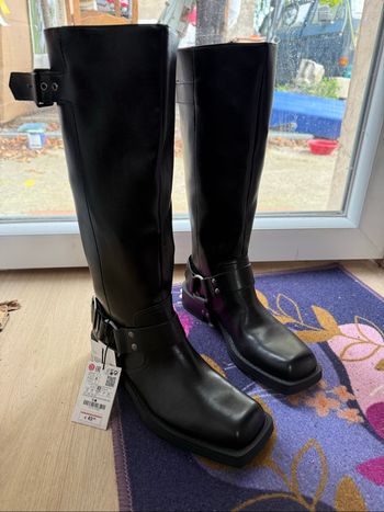 Magnifiques bottes femme en cuir neuves avec étiquette pointure 38