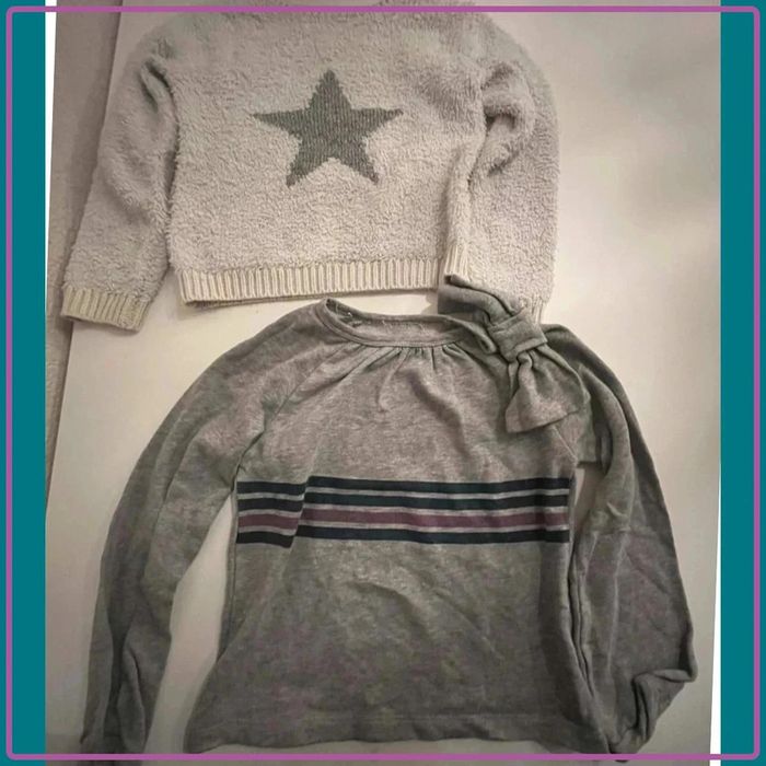 Lot 2 pull 4/6 ans en bon état