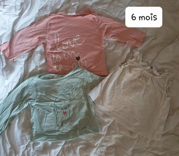 Lot de tee-shirt 6 mois