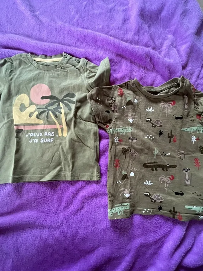 Lot de 2 t-shirt taille 24 mois (86 cm )