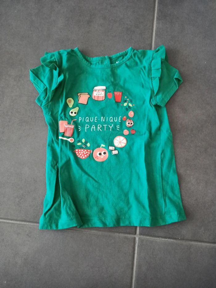 Lot tee shirts manches courtes, 24 mois - photo numéro 3