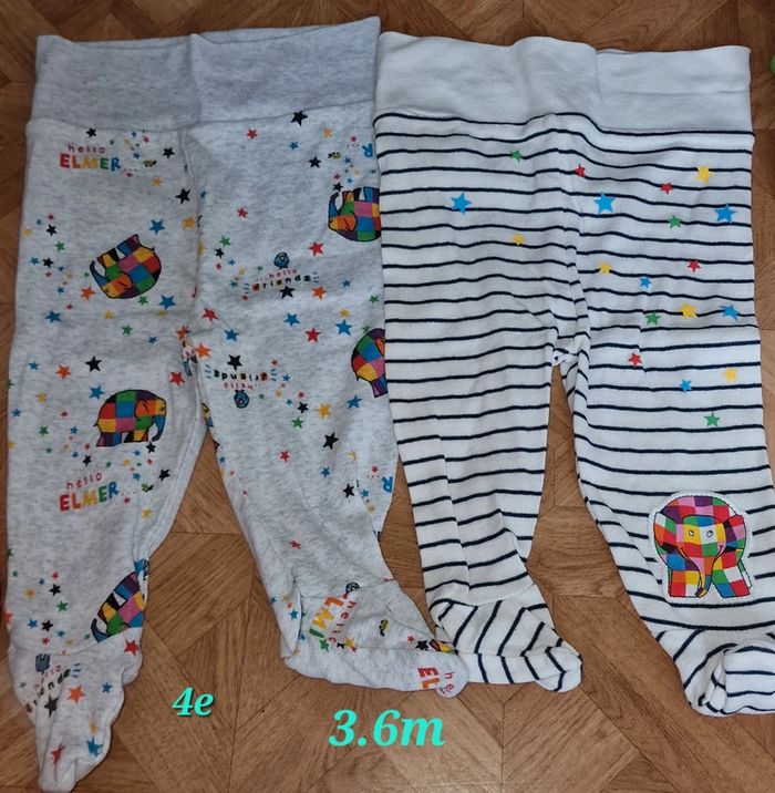 Lot 2 bas pyjama 6mois