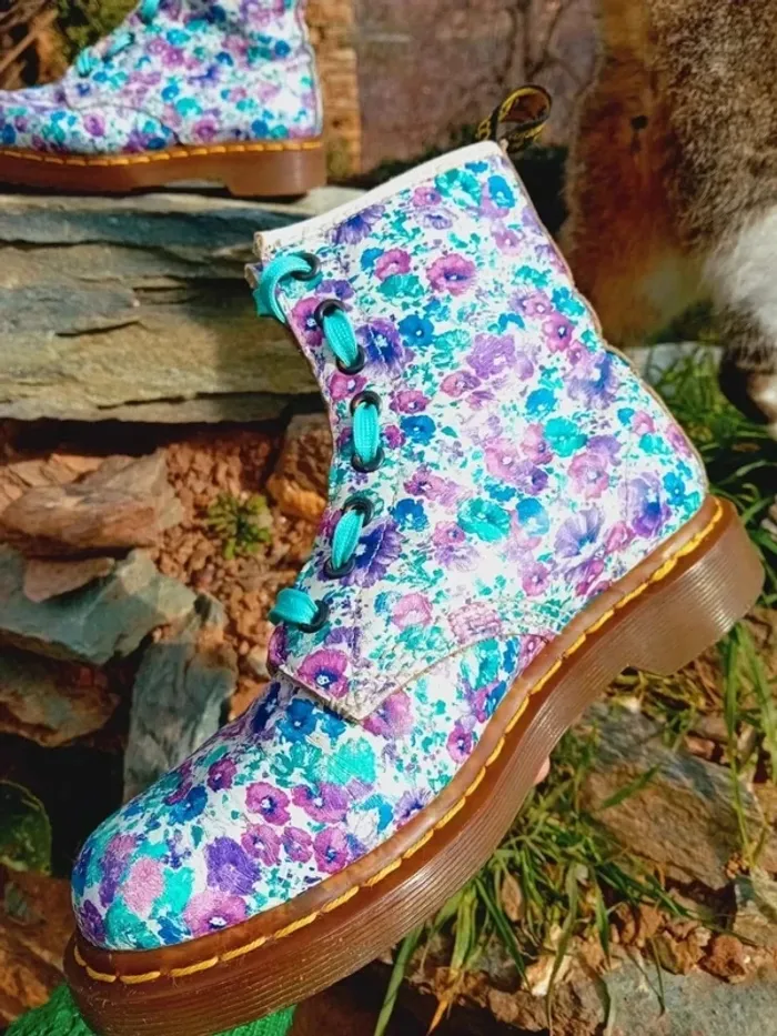 Dr. Martens fleuries 🌸 floral 37 - photo numéro 4