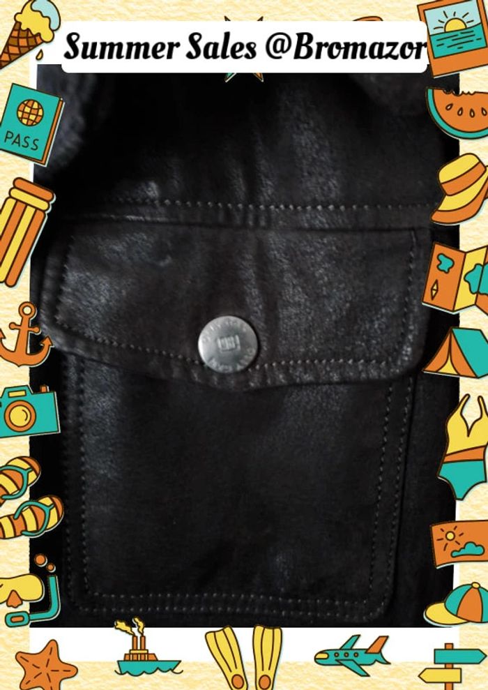 Blouson vintage en cuir Olly Gan taille XL - photo numéro 5