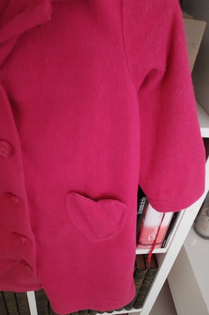 Robe de chambre polaire rose boutons cœur "La redoute" - photo numéro 2