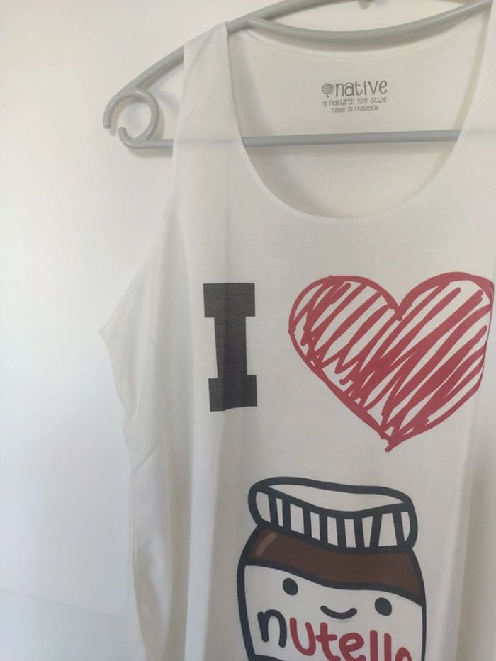 Débardeur top i love Nutella neuf - photo numéro 4