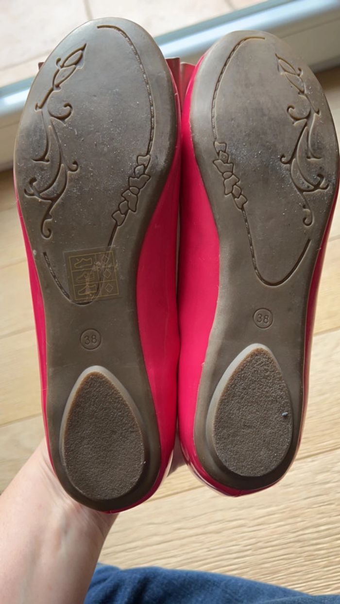 Vends ballerine rose vernis 38 cremy moda très bon état - photo numéro 4