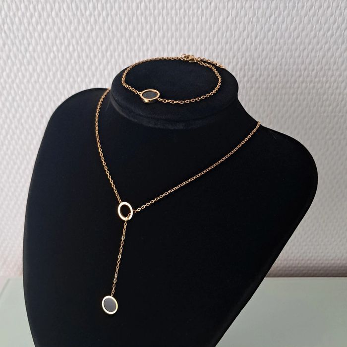 Parure collier y acier inoxydable - photo numéro 2