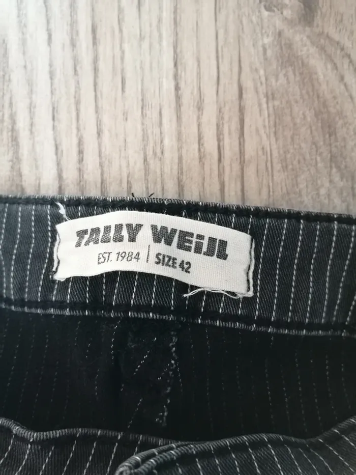 Pantalon skinny noir à rayures blanches / tally weijl / (42) - photo numéro 8