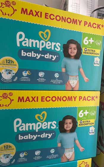 2 cartons pampers baby dry taille 6+