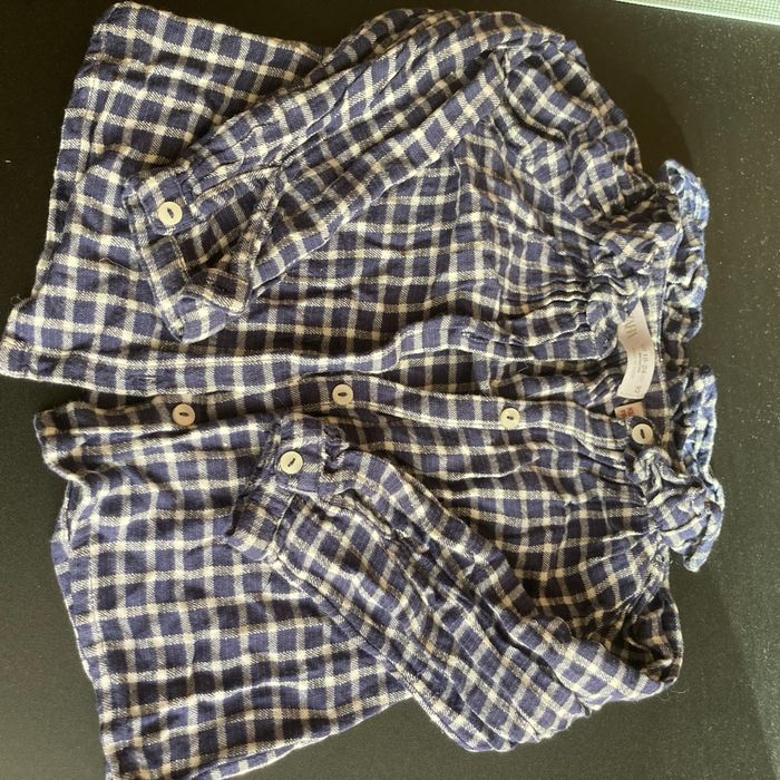 Chemise bleue marine et blanche - photo numéro 3