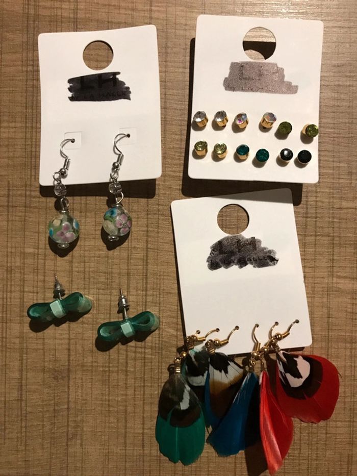 Lot boucle d’oreille