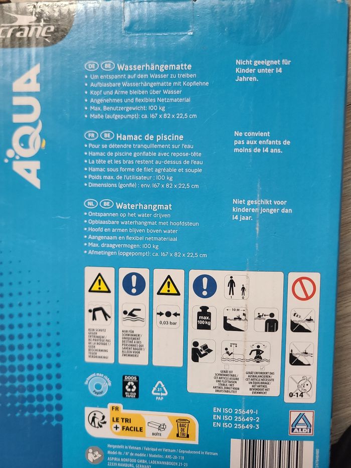 Hamac de piscine neuf - photo numéro 2