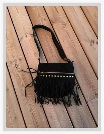 Sac bandoulière à franges