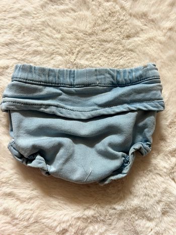 Short en jeans effet culotte