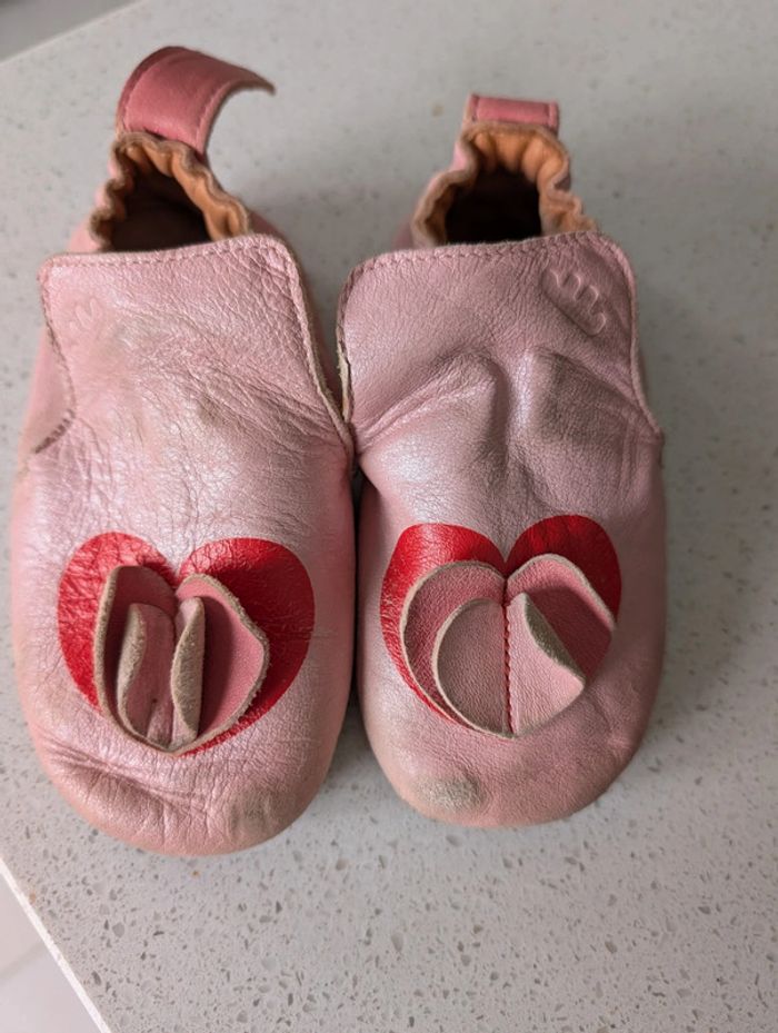 Chaussons en cuir