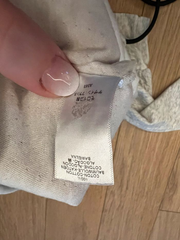 Tee shirt manche long fille gris 36 mois petit bateau très bon état - photo numéro 6