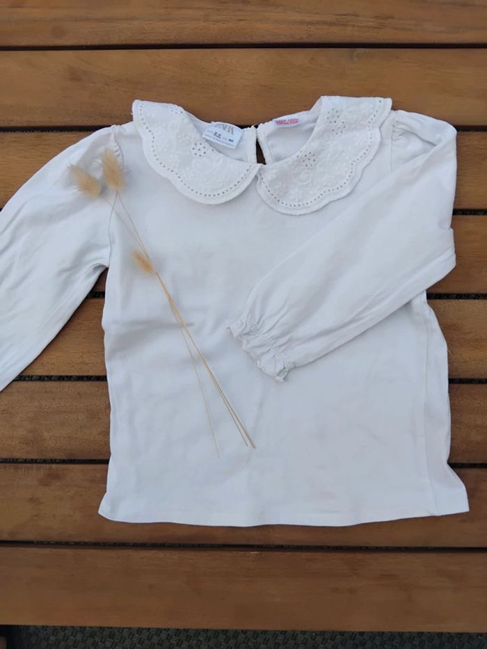 Haut à volants bébé fille zara