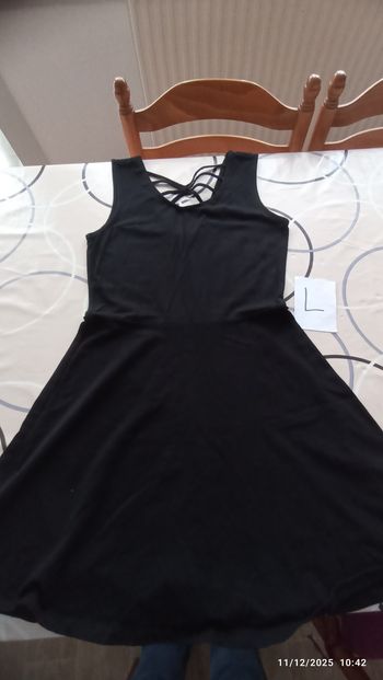 Robe patineuse noire L