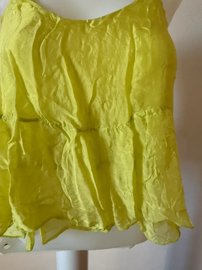 Débardeur vert neuf sans étiquette taille XS b.yu - photo numéro 3