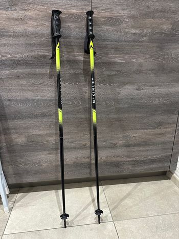 Bâton de ski jaune noir 