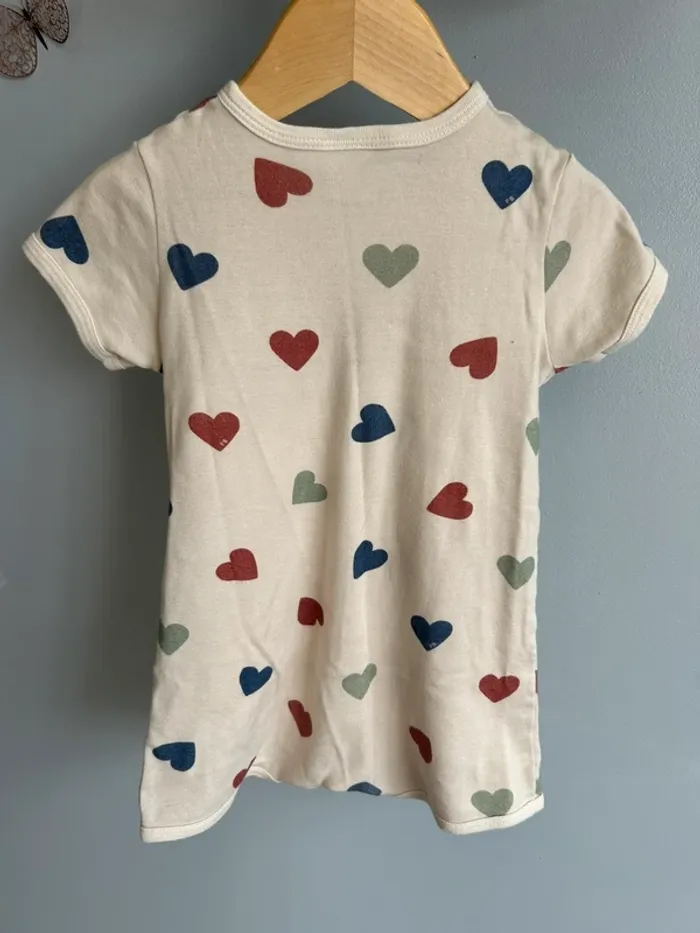 Pyjama / Combishort cœurs Petit bateau 24 mois Tbe - photo numéro 3