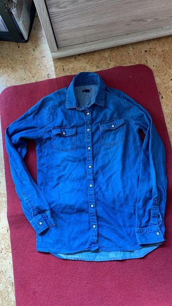 Jolie chemise en jean fille taille 12 ans
