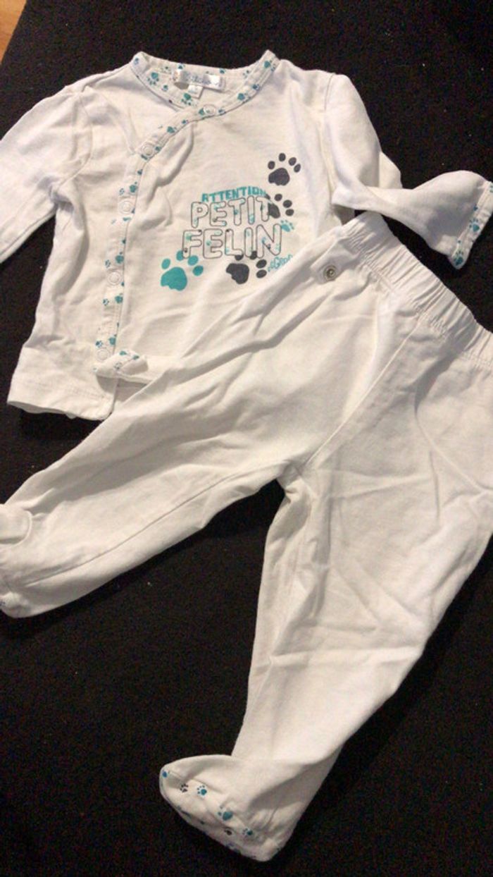 Pyjama coton 2 pièces 6 mois