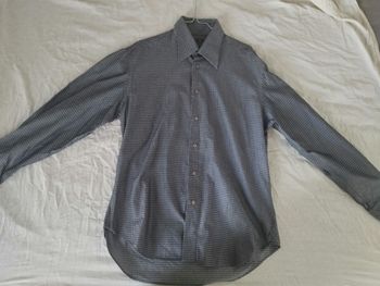 Chemise Zara homme gris anthracite à motif taille 44