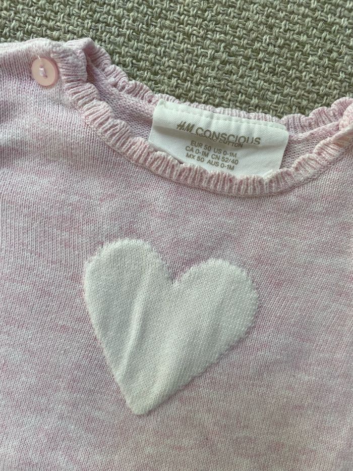 Pull rose cœur - photo numéro 2