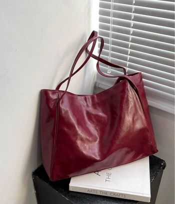 Sac cabas bordeaux tendance