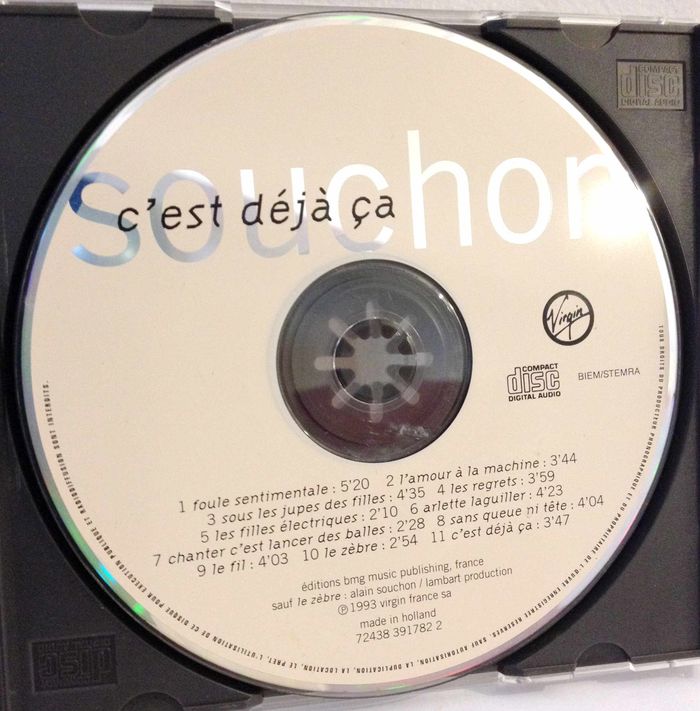 CD musique Souchon c'est déjà ça - photo numéro 6