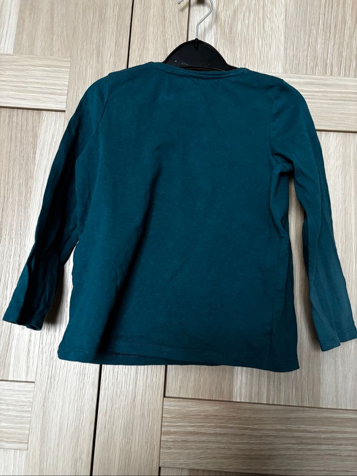 Tee shirt vert automne écureuil In Extenso t.4ans - photo numéro 3