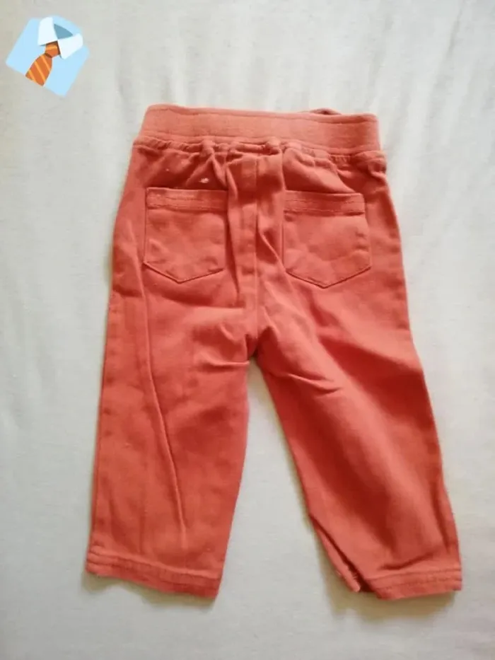 Pantalon Orange "Mots d'Enfants" - Taille 6 Mois - photo numéro 2