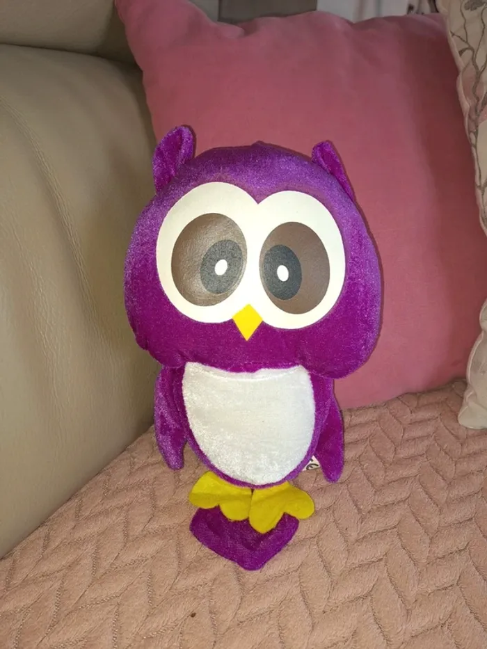 Peluche hibou comme neuve